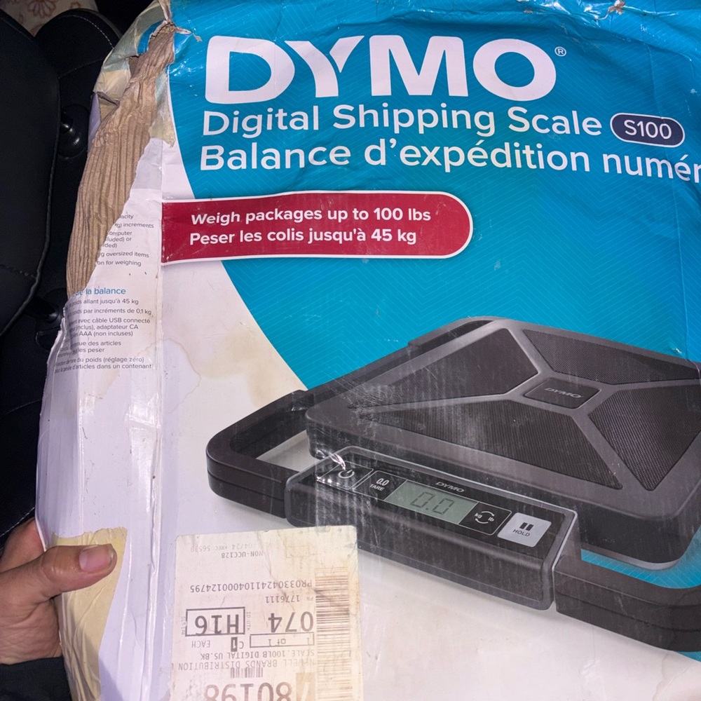 Dymo S100 Digital Shipping Scale with Black and Blue Design